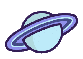 Planet Saturn Sticker