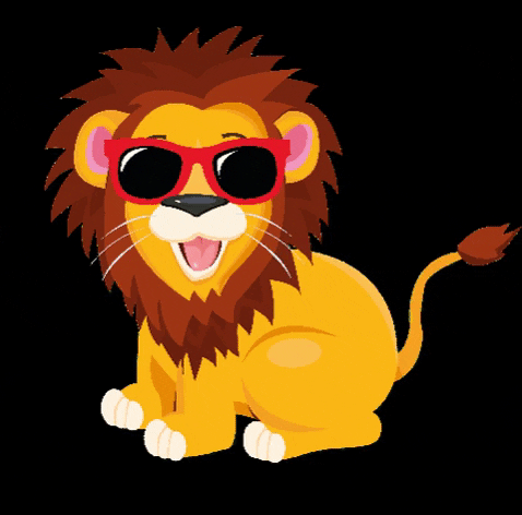 WelpieToys sun sunglasses lion zomer GIF