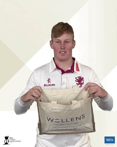 In The Bag GIF by Somerset County Cricket Club