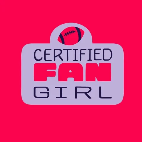 Fan Girl Football GIF