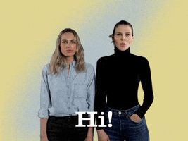 Sara Foster Hello GIF by Foster Sisters