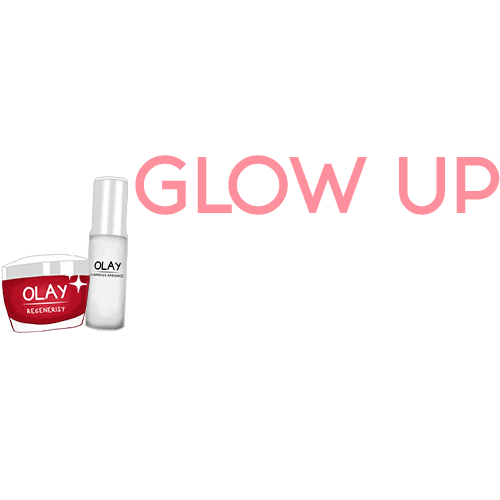 Skincare Glowing Sticker by Olay India