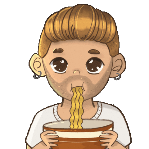 Ramen Eating Sticker