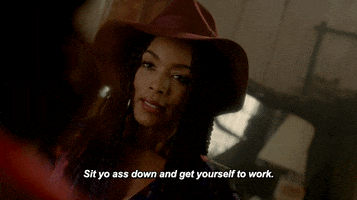 Angela Bassett Sit Yo Ass Down And Get Yourself To Work GIF