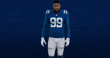 Flexing Deforest Buckner GIF by Indianapolis Colts