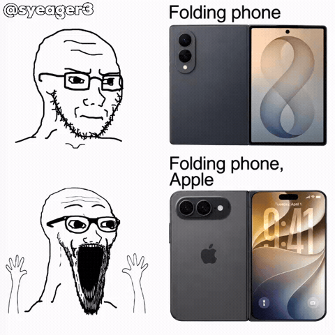 Folding Phone Iphone Vs Samsung GIF