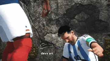 Argentina Messi GIF by DevX Art