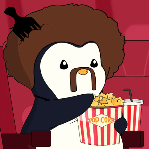 Pop Corn GIF by Pudgy Penguins