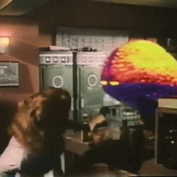 the brain from planet arous vintage horror GIF by absurdnoise