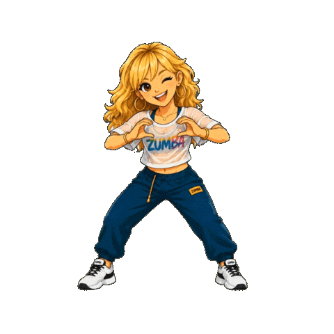 Zumba Fitness Love Sticker by Didem Zeybek