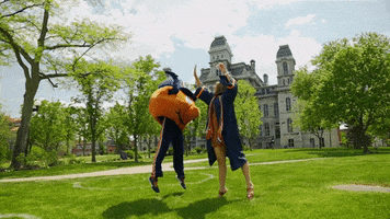 Orange Graduating GIF by Syracuse University
