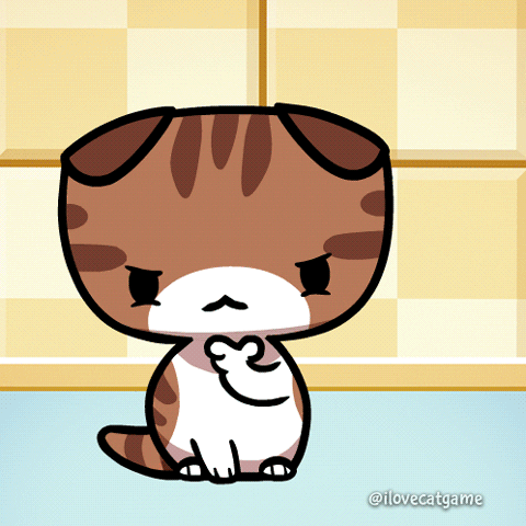 Cat Think GIF by Mino Games