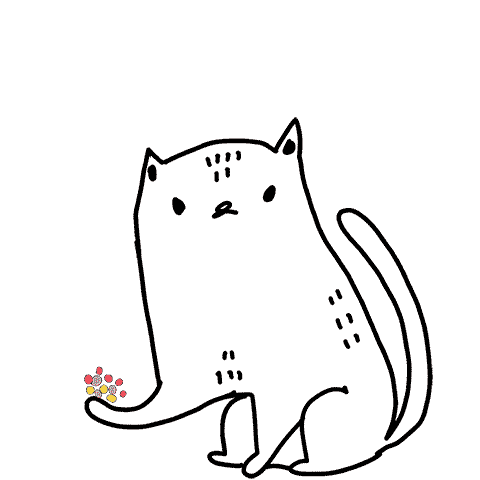 majasbok cat party celebration illustration GIF