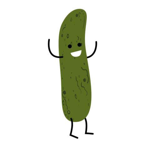 Dill Pickle Sticker by TripleOs