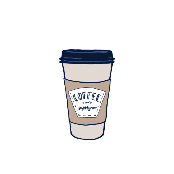 Coffee and Supply Co Sticker