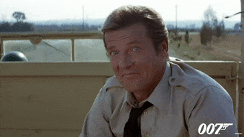 Roger Moore Reaction GIF by James Bond 007