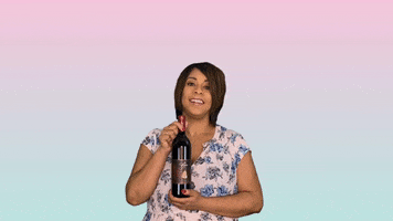ComedianHollyLogan drink wine drunk drinking GIF