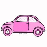 On My Way Pink GIF by MissAllThingsAwesome