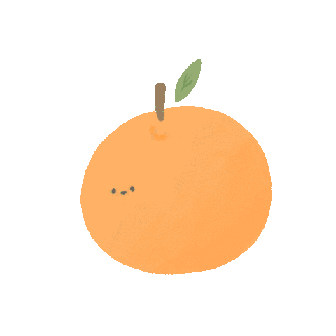 Dog Orange Sticker