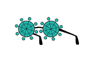 Block Party Sunglasses Sticker by Martin Williams