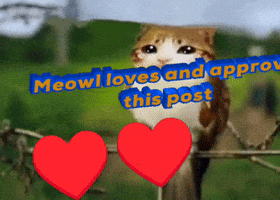 Meowl Loves And Approves This Post GIF