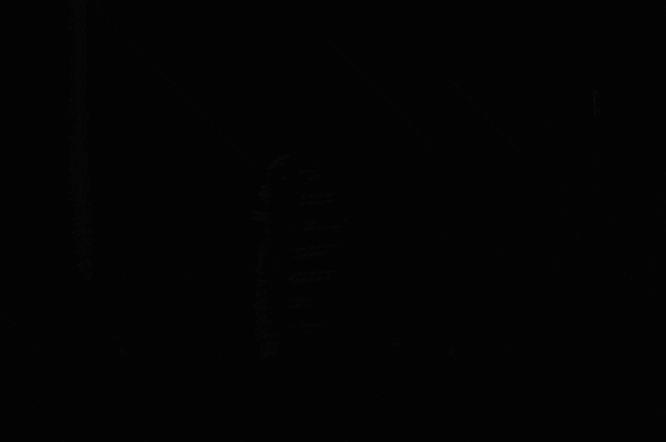 black and white flashing lights