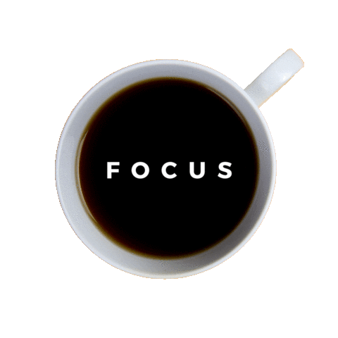 Coffee Focus Sticker by Maureen Mulder