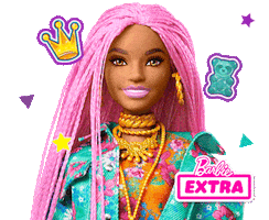 Fashion Hair Sticker by Barbie