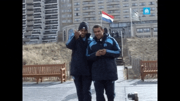 Stay Reaction GIF by Olympique de Marseille