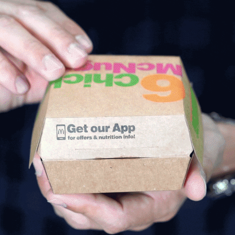 Happy Chicken Nuggets GIF by McDonalds