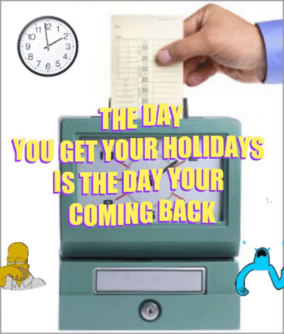Time Flying Holidays Goes Fast GIF