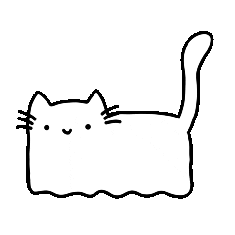 Ghost Cat Sticker