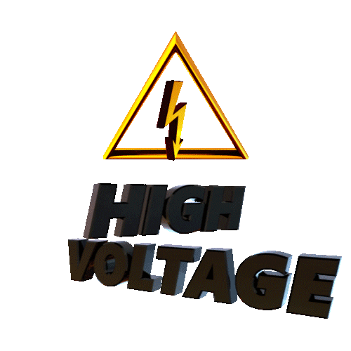 High Voltage Sticker by UVISUAL STUDIO