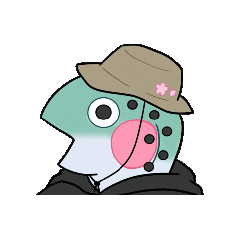 Fish Attention Sticker by Shimizukouen