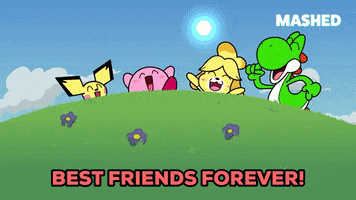 Jumping Best Friends GIF by Mashed
