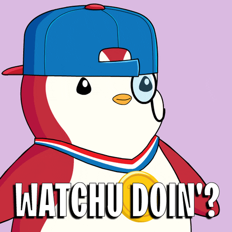 What Are You Up To GIF by Pudgy Penguins