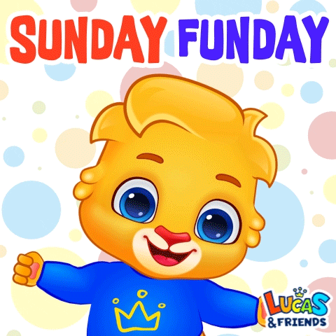 Happy Sunday GIF by Lucas and Friends by RV AppStudios