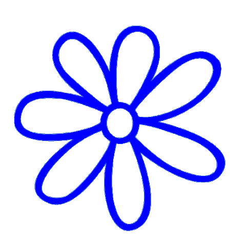 Blue Flower Sticker by Love Tattoos