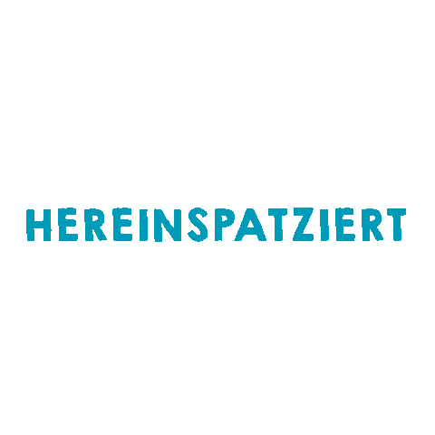 Hereinspatziert Sticker by goldenerspatz