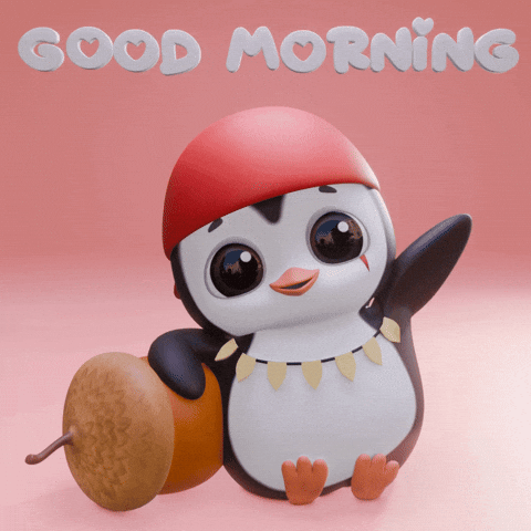 Good Morning Love GIF by Pengu by Penguclips