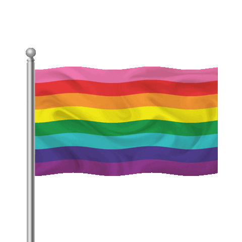 Rainbow Gay Sticker by David Rielly-MacLellan