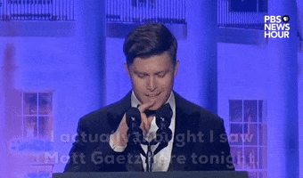Colin Jost Spoon GIF by PBS NewsHour