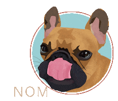 French Bulldog Love Sticker by Pawesome Treat