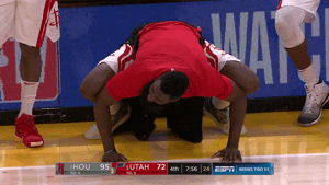 Stretching Houston Rockets GIF by NBA