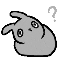 Confused Bunny Sticker by bunny_is_moving