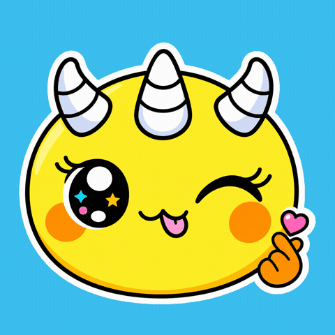Wink Love GIF by Naru Naru