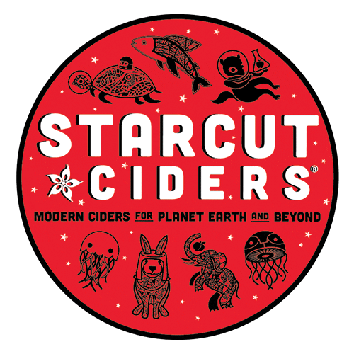 Apple Cider Space Sticker by Short's Brewing