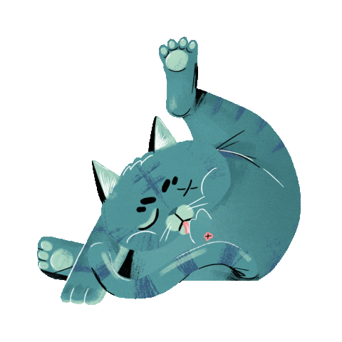 Cat Sticker by vicente nirō