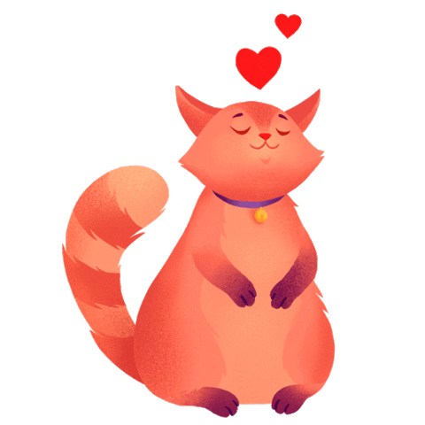 Cat Love Sticker by Anniko_story