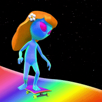 Outer Space Reaction GIF by #sazanimation
